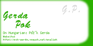gerda pok business card